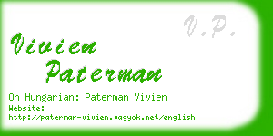 vivien paterman business card